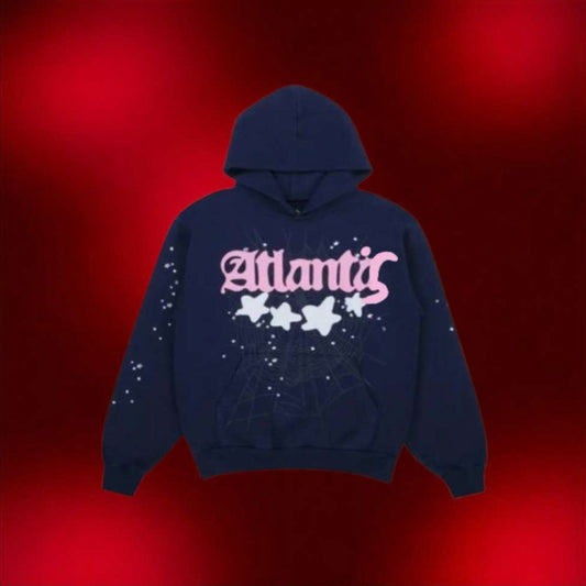 Sp5der Atlanta Hoodie Navy