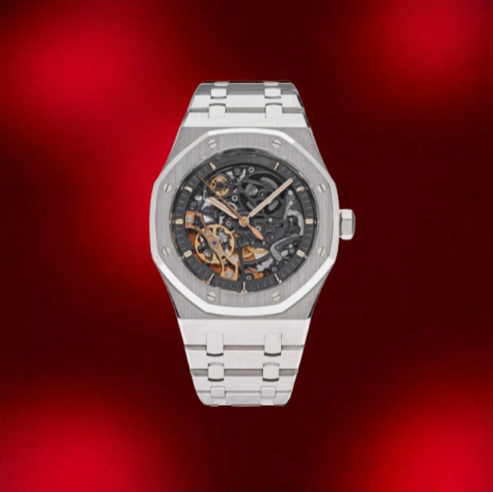 @udem@rs Piguet Stainless Steel Oak Watch